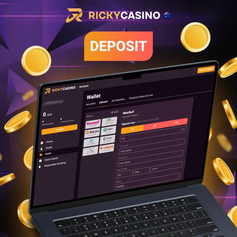 Ricky Casino deposit funds
