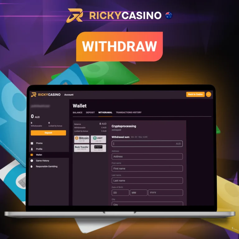 Ricky Casino withdraw funds
