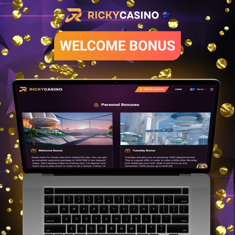 Ricky Casino welcome bonus for new users